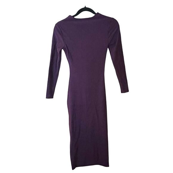 NWT SER.O.YA Kepla eggplant midi Dress cut out bodycon Retrofete Sz M - Picture 7 of 12